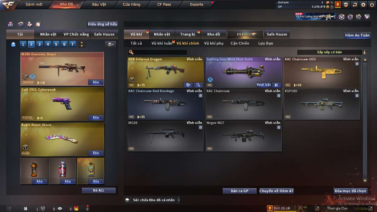 shop acc cf uy tin gia re